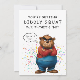 Carte Hilaried Bear Fête des pères personnalisée