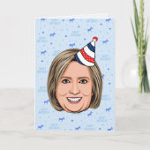 CARTE HILLARY CLINTON ANNIVERSAIRE (Devant)