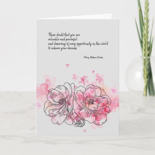 Carte Hillary Clinton ne remet jamais en question la car (Devant)