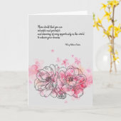 Carte Hillary Clinton ne remet jamais en question la car (Fleur jaune)