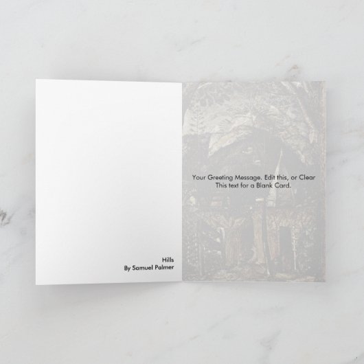 Carte Hills By Samuel Palmer (Intérieur)