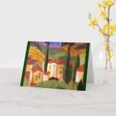 Carte Hillside toscan par l'artiste Therese (Fleur jaune)