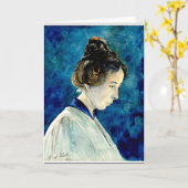 Carte Hilma af Klint - Autoportrait, 1920 (Fleur jaune)