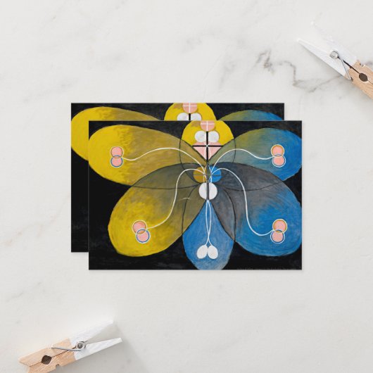 Carte Hilma af Klint - L'évolution, 9 (Devant/Arrière en situation)
