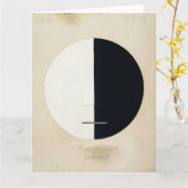 Carte Hilma Af Klint, Point de vue de Bouddha, Art Abstr (Fleur jaune)