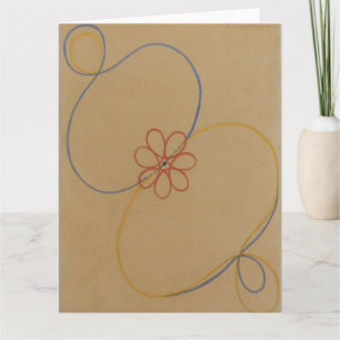 Carte Hilma Af Klint, Seven Point Star No5, Art Abstrait