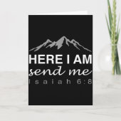 Carte Hineni Here I Am Send Me Christians Hebrew Words (Devant)