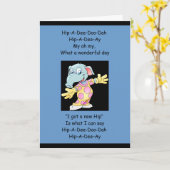 Carte Hip-A-Dee-Doo-Dah (Fleur jaune)