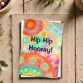 Carte Hip Hip Hip Hip Couleur Fun