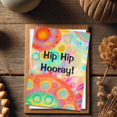 Carte Hip Hip Hip Hip Couleur Fun