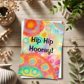 Carte Hip Hip Hip Hip Couleur Fun