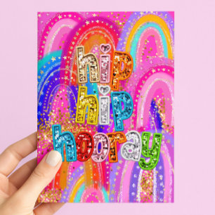 Carte Hip Hip Hourra Anniversaire