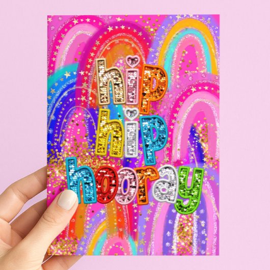 Carte Hip Hip Hourra Anniversaire