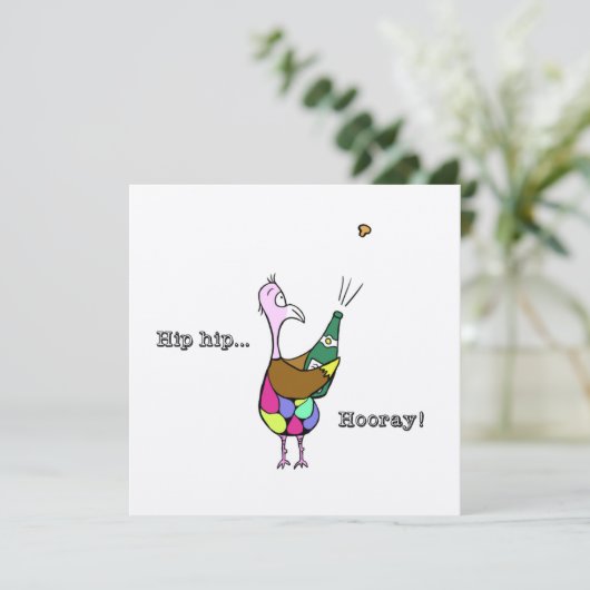 Carte Hip Hip ... Salut ! (Debout devant)