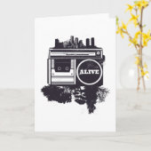 CARTE HIP HOP (Fleur jaune)