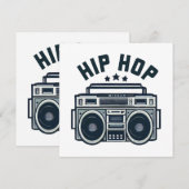 Carte Hip hop (Devant / Derrière)