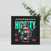 Carte Hip-Hop Hoppity - Skater Bunny Pâques (Debout devant)