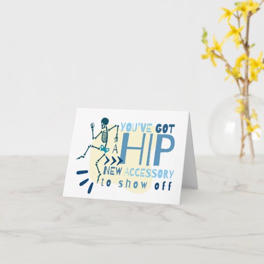 Carte Hip Nouvel Accessoire, Chirurgie Hip, Remplacement (Fleur jaune)