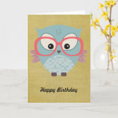Carte Hip Owl (Fleur jaune)