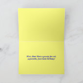 Carte Hippie Anniversaire Cravate Super (Intérieur)