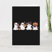 Carte Hippie Halloween Cute Ghost Boo Spooky Season Pump (Devant)