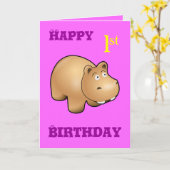 Carte Hippo (Fleur jaune)