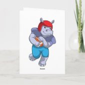 Carte Hippo à Football Sports (Dos)