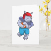 Carte Hippo à Football Sports (Fleur jaune)