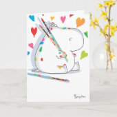 Carte HIPPO Artist Love (Fleur jaune)