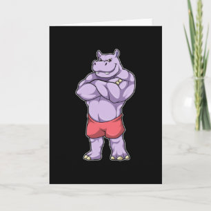 Carte Hippo comme Bodybuilder extrême
