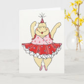 Carte Hippo d'anniversaire jaune (Fleur jaune)