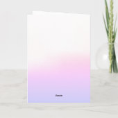 Carte Hippo rose florale fille anniversaire (Dos)