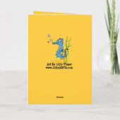 Carte Hippocampe de bande dessinée mignon (Dos)