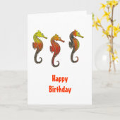 Carte Hippocampe doré (Fleur jaune)