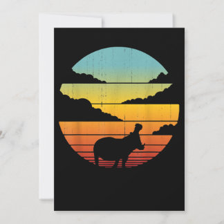 Carte Hippopotame des années 60 les années 70 Hippo | Hi