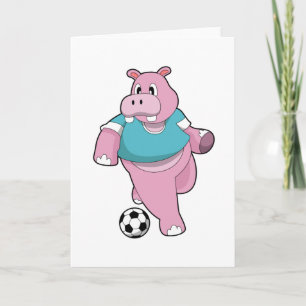 Carte Hippopotame en joueur de football avec ballon.PNG