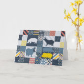 Carte Hippopotames (Fleur jaune)