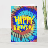 Carte Hippy Birthday (Devant)