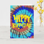 Carte Hippy Birthday (Fleur jaune)
