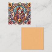 Carte Hippy colorée (Devant / Derrière)