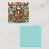 Carte Hippy colorée (Devant / Derrière)