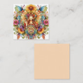 Carte Hippy colorée (Devant / Derrière)