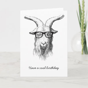Carte Hipster goat