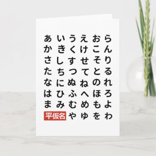 Carte Hiragana
