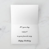 Carte Hirondelle noire Longtail (Intérieur)