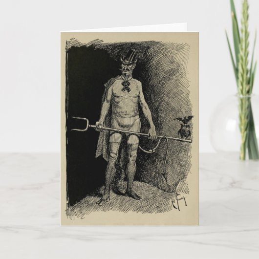 Carte "His Satanic Majur" Greeting Card (Devant)