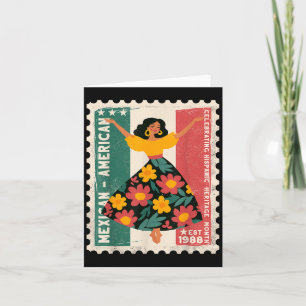 Carte Hispanique Patrimoine Mexicain Américain Danseur F