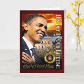 Carte Histoire dans notre vie (maison blanche de coucher (Fleur jaune)