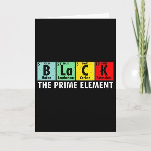 Carte Histoire des Noirs Le Premier Élément Tableau Péri (Devant)