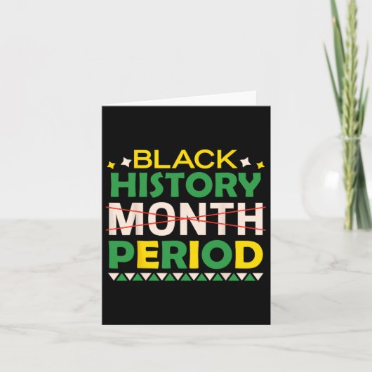 Carte Histoire des Noirs Mois Période Histoire des Noirs (Devant)